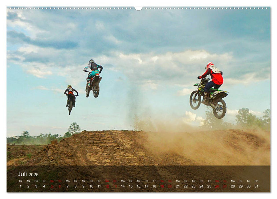 Motocross - Adrenalin pur (CALVENDO Premium Wandkalender 2025)