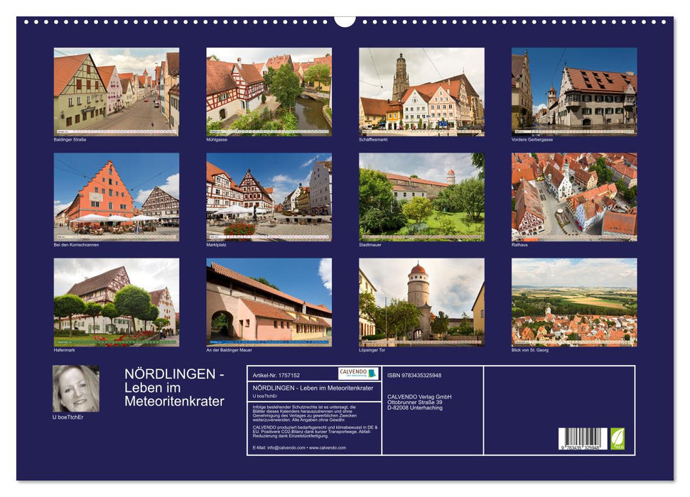 NÖRDLINGEN - Leben im Meteoritenkrater (CALVENDO Wandkalender 2025)