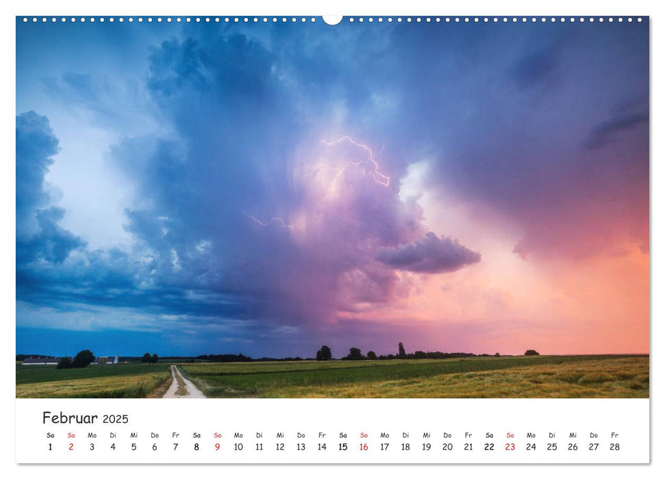 Gewitterwelten (CALVENDO Premium Wandkalender 2025)