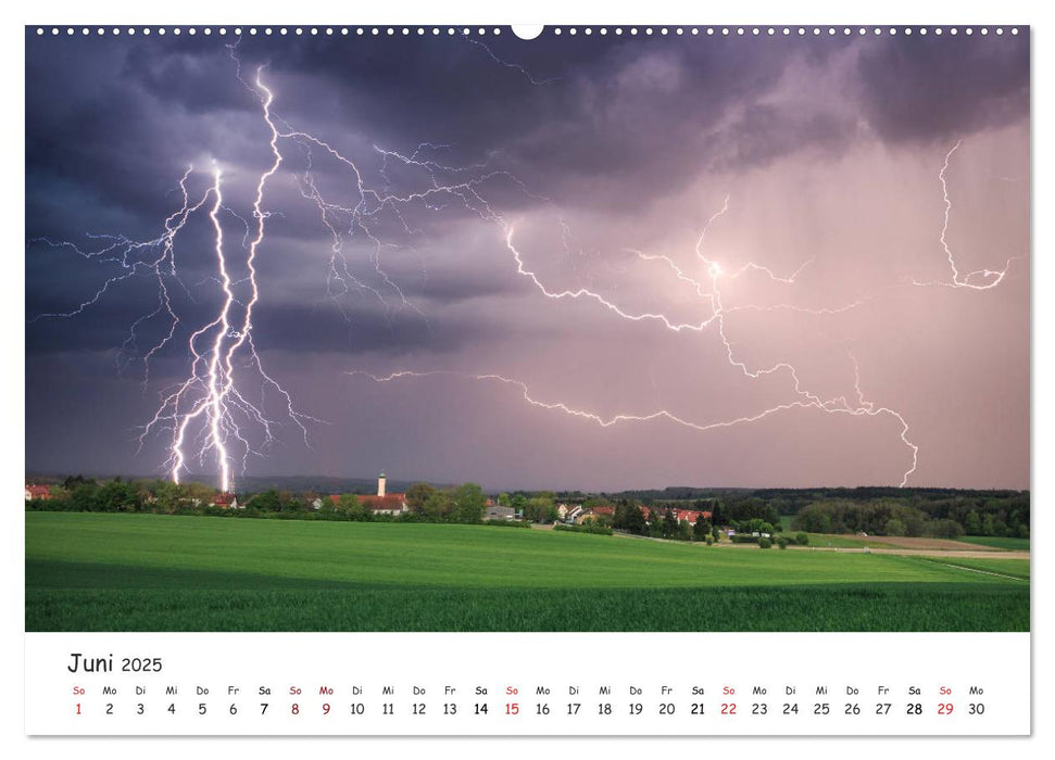 Gewitterwelten (CALVENDO Premium Wandkalender 2025)