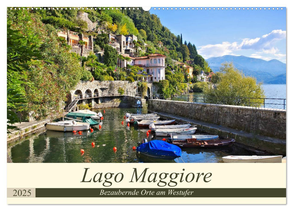 Lago Maggiore - Bezaubernde Orte am Westufer (CALVENDO Wandkalender 2025)