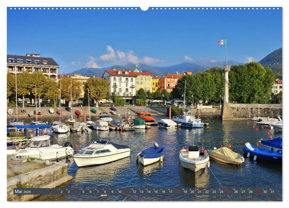 Lago Maggiore - Bezaubernde Orte am Westufer (CALVENDO Wandkalender 2025)