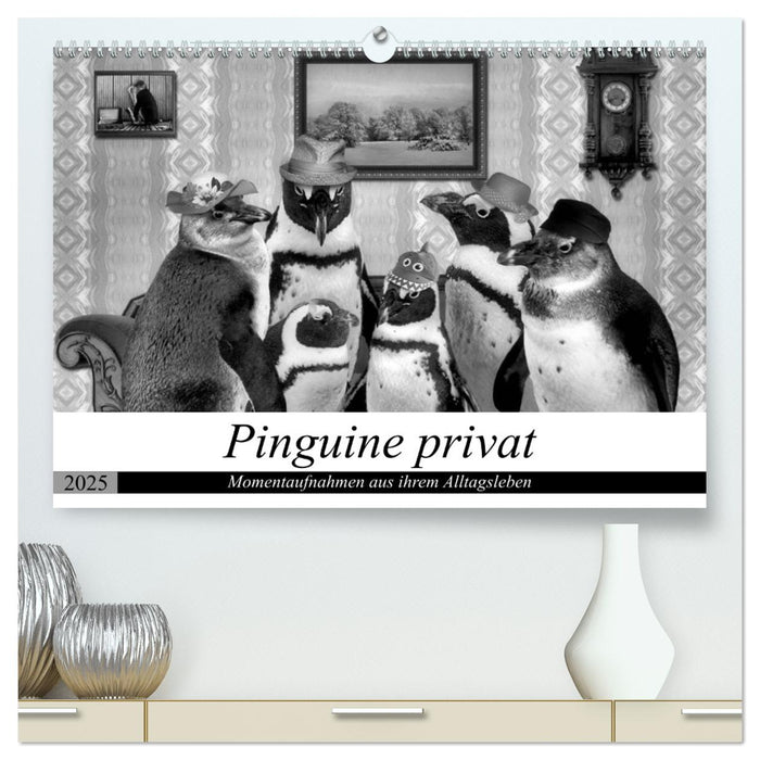 Pinguine privat (CALVENDO Premium Wandkalender 2025)