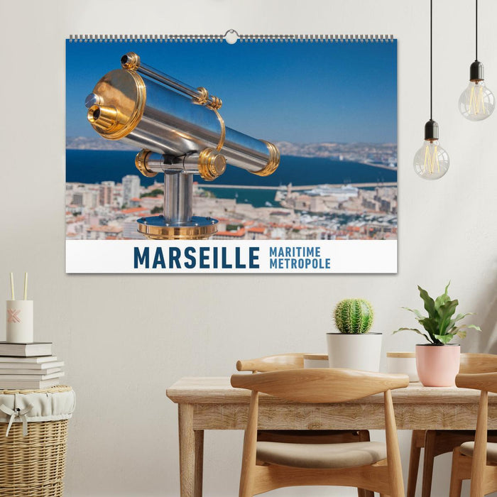 Marseille Maritime Metropole (CALVENDO Wandkalender 2025)