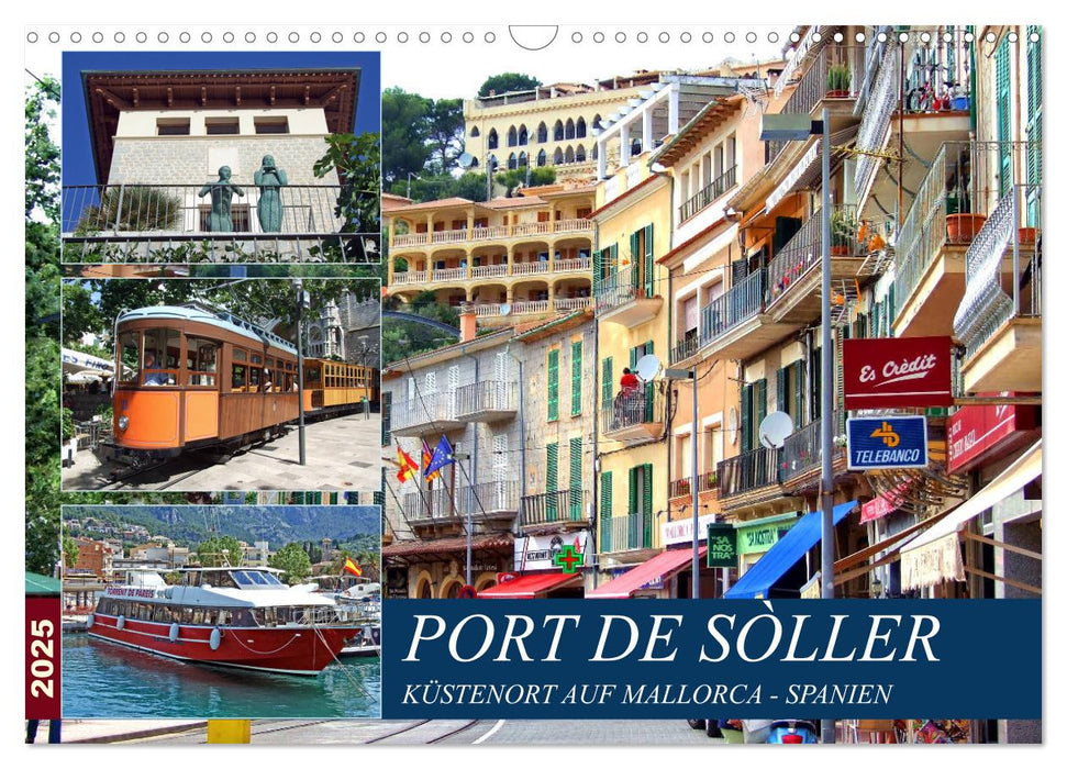 Port de Sóller - Küstenort auf Mallorca (CALVENDO Wandkalender 2025)