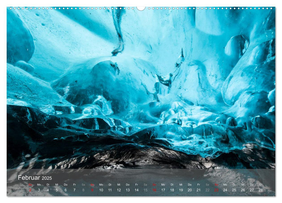 Das Eis Islands (CALVENDO Premium Wandkalender 2025)