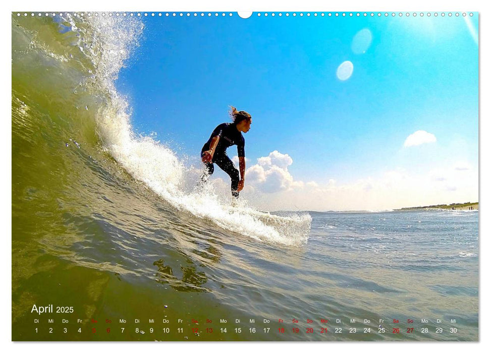 Surfen - die perfekte Welle (CALVENDO Premium Wandkalender 2025)