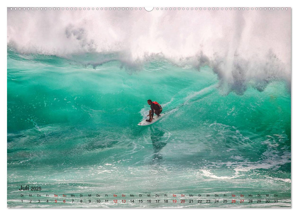 Surfen - die perfekte Welle (CALVENDO Premium Wandkalender 2025)