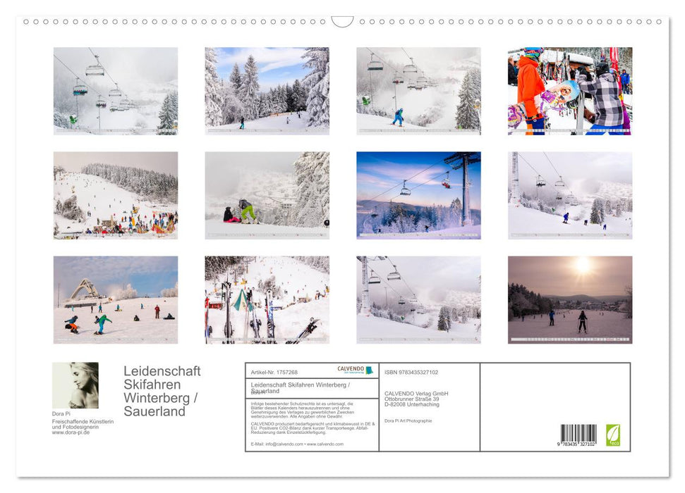 Leidenschaft Skifahren Winterberg / Sauerland (CALVENDO Wandkalender 2025)