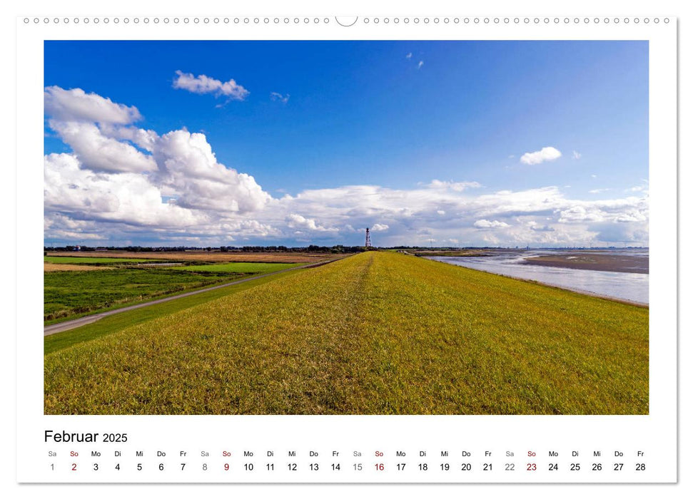 OSTFRIESLAND Weites Land hinterm Deich (CALVENDO Premium Wandkalender 2025)