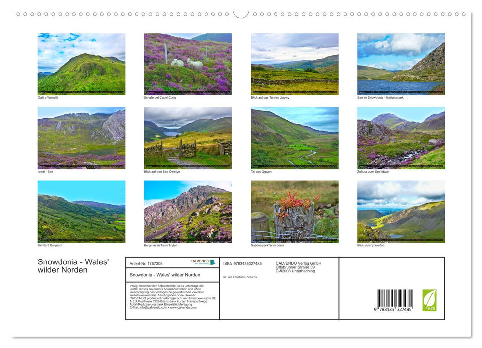 Snowdonia - Wales' wilder Norden (CALVENDO Premium Wandkalender 2025)