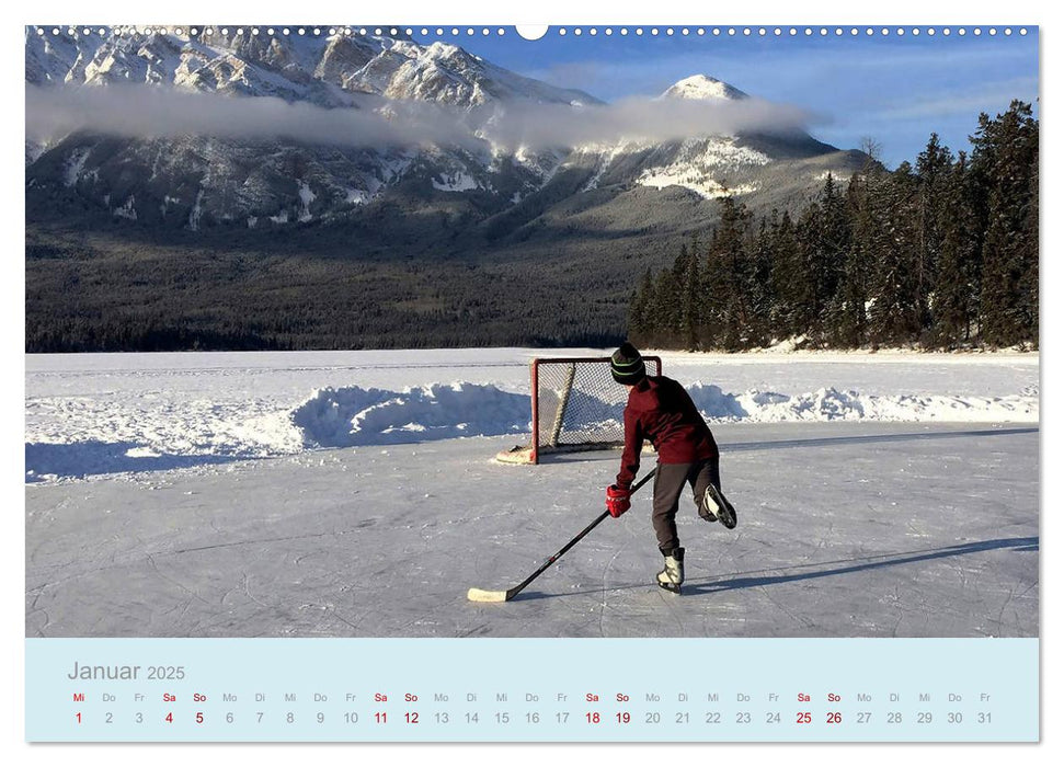 Eishockey! Schneller, härter, das Powergame! (CALVENDO Premium Wandkalender 2025)