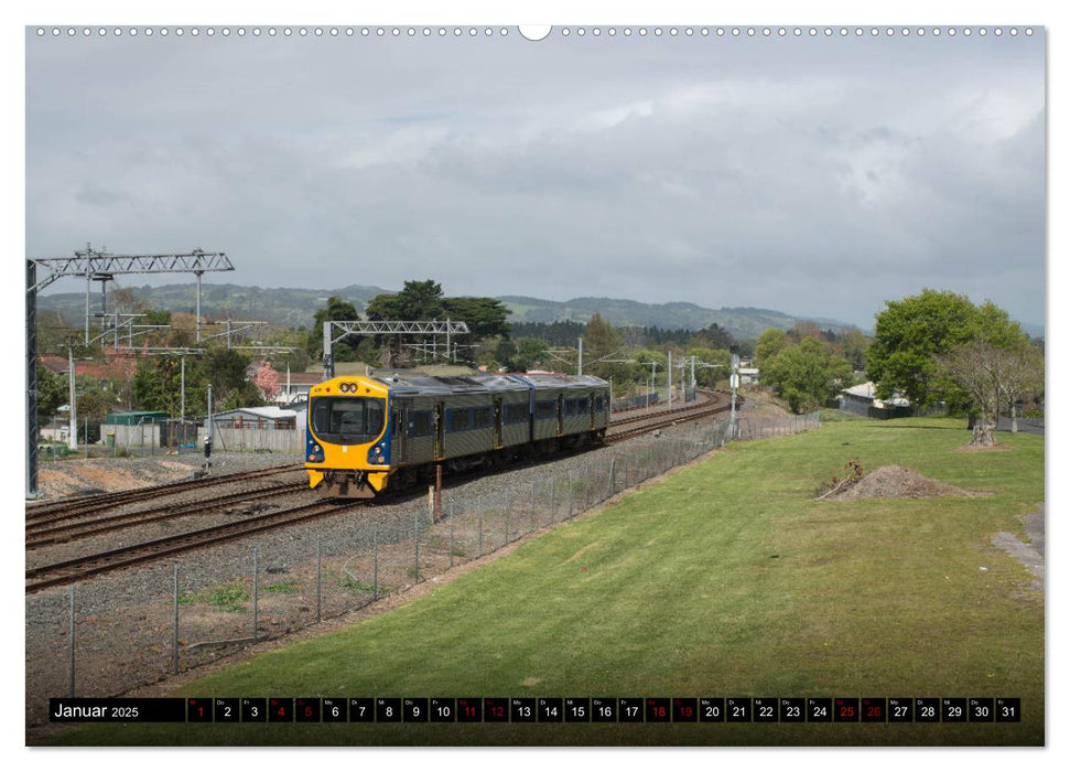 Eisenbahn in Neuseeland (CALVENDO Premium Wandkalender 2025)