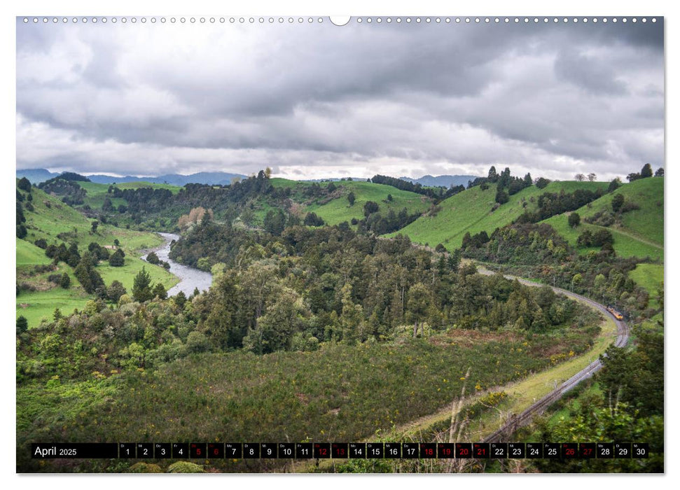 Eisenbahn in Neuseeland (CALVENDO Premium Wandkalender 2025)