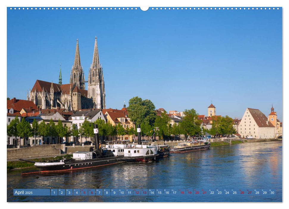 Donauperle Regensburg (CALVENDO Premium Wandkalender 2025)