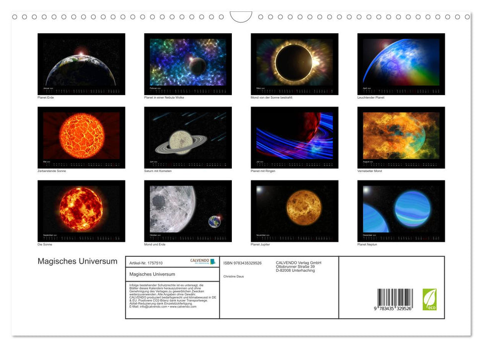 Magisches Universum (CALVENDO Wandkalender 2025)