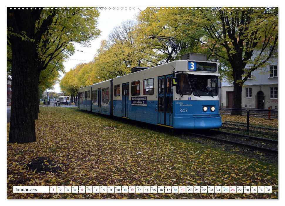 Die Göteborger Straßenbahn (CALVENDO Premium Wandkalender 2025)