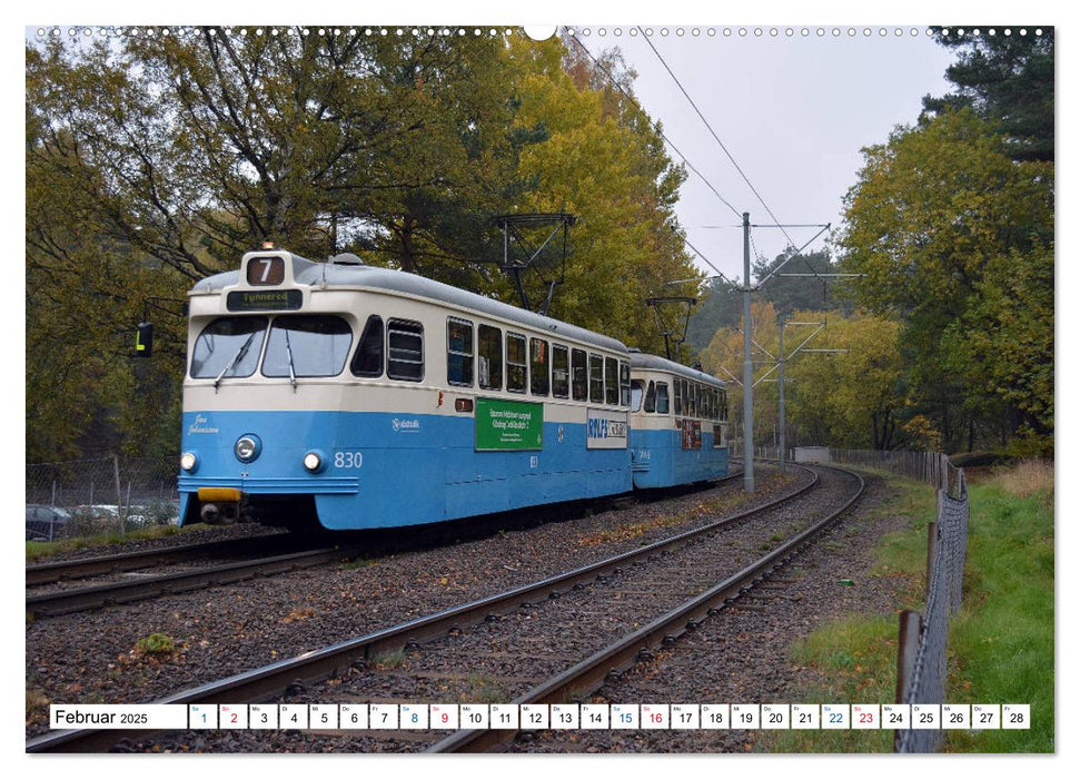 Die Göteborger Straßenbahn (CALVENDO Premium Wandkalender 2025)