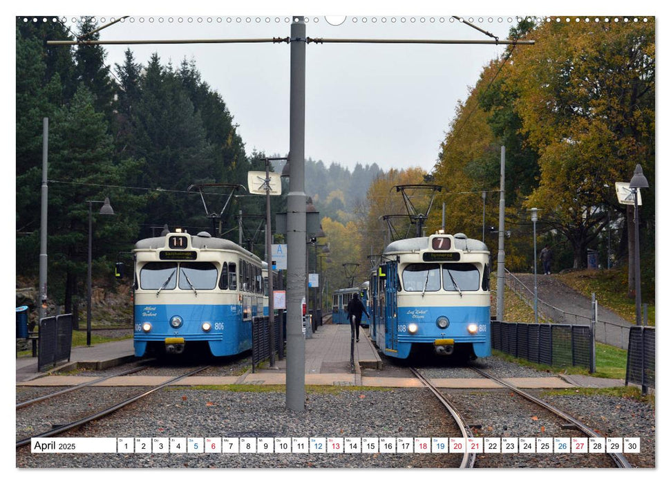 Die Göteborger Straßenbahn (CALVENDO Premium Wandkalender 2025)