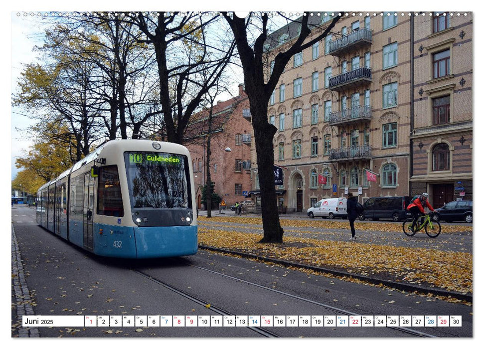 Die Göteborger Straßenbahn (CALVENDO Premium Wandkalender 2025)