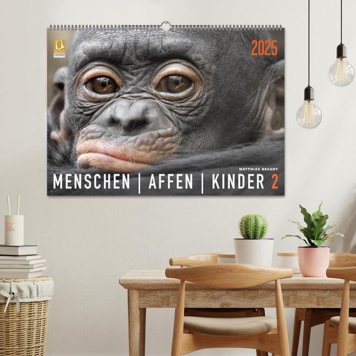 MENSCHENAFFENKINDER 2 (CALVENDO Wandkalender 2025)