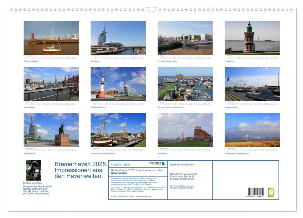 Bremerhaven 2025. Impressionen aus den Havenwelten (CALVENDO Wandkalender 2025)