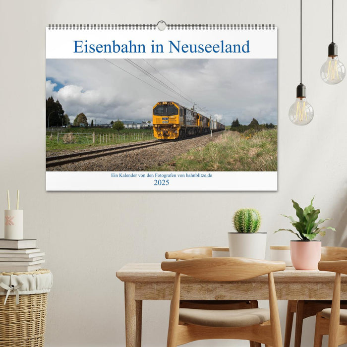 Eisenbahn in Neuseeland (CALVENDO Wandkalender 2025)