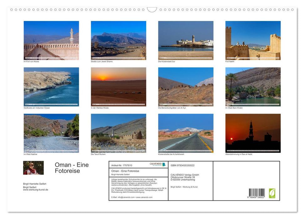 Oman - Eine Fotoreise (CALVENDO Wandkalender 2025)