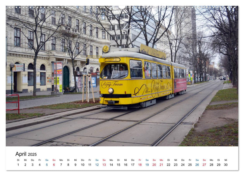 Mit der Bim durch Wien - Die Wiener Straßenbahn (CALVENDO Premium Wandkalender 2025)