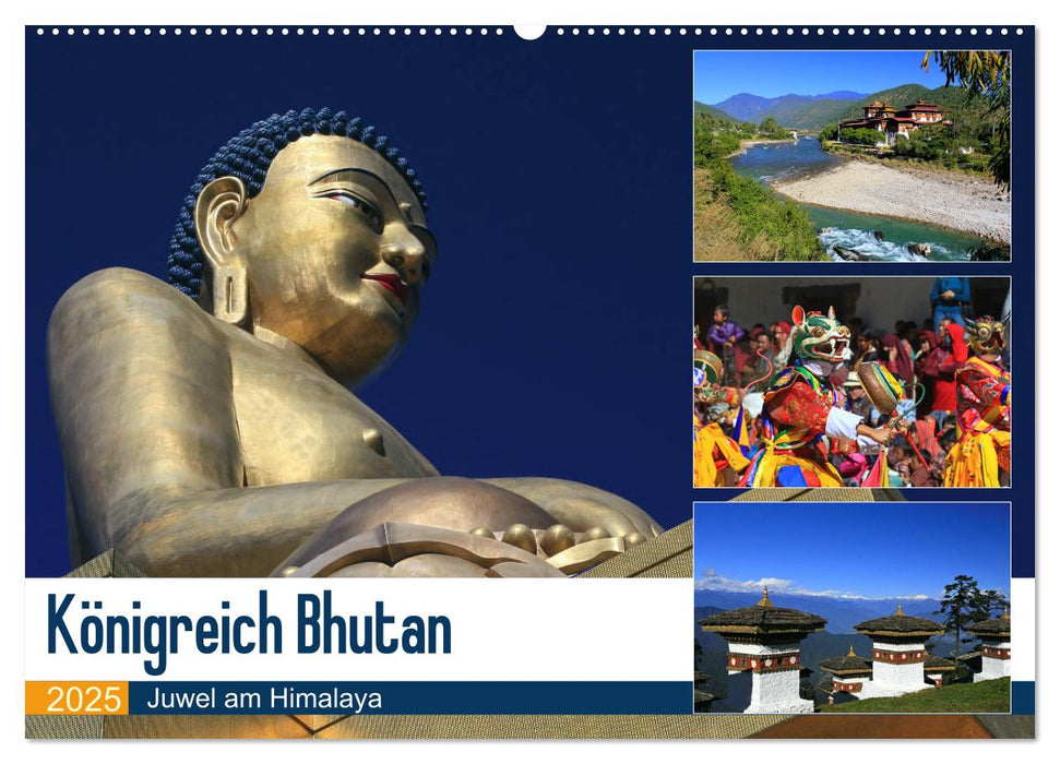 Königreich Bhutan - Juwel am Himalaya (CALVENDO Wandkalender 2025)