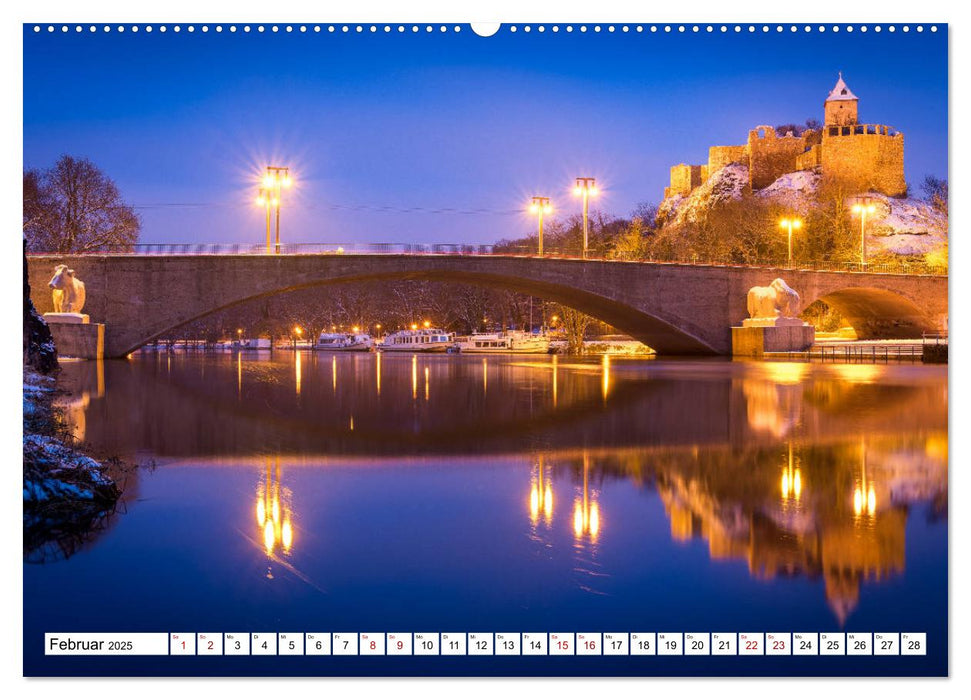 Halle-Saale - Meine Stadt im Spiegel (CALVENDO Wandkalender 2025)