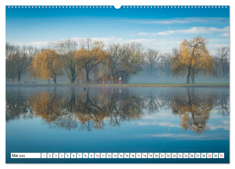 Halle-Saale - Meine Stadt im Spiegel (CALVENDO Wandkalender 2025)