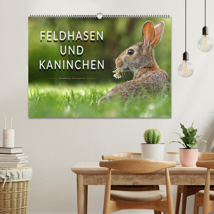 Feldhasen und Kaninchen (CALVENDO Wandkalender 2025)