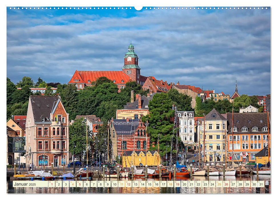 Bezauberndes Flensburg (CALVENDO Premium Wandkalender 2025)