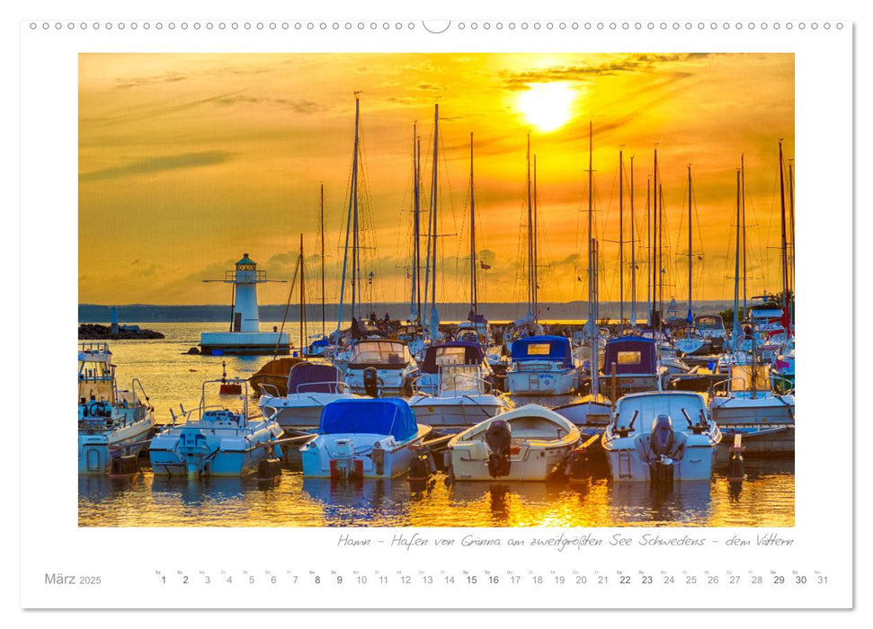 Sehnsucht Schweden - Elche, Natur und Urlaubsträume (CALVENDO Premium Wandkalender 2025)