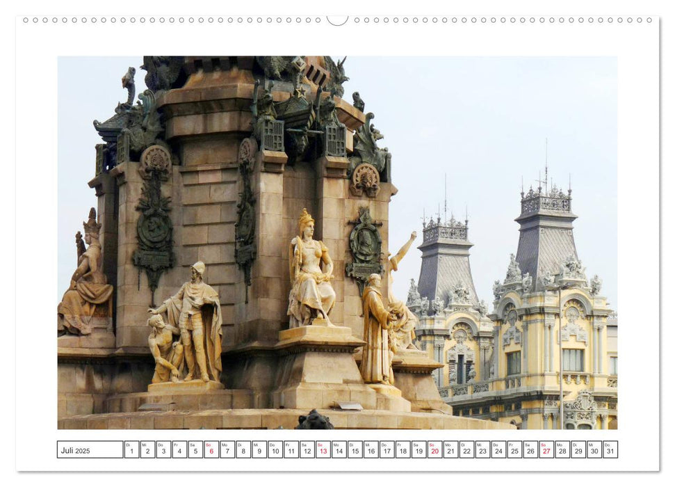 Trip nach Barcelona (CALVENDO Premium Wandkalender 2025)