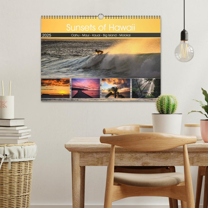 Sunsets of Hawaii (CALVENDO Wandkalender 2025)