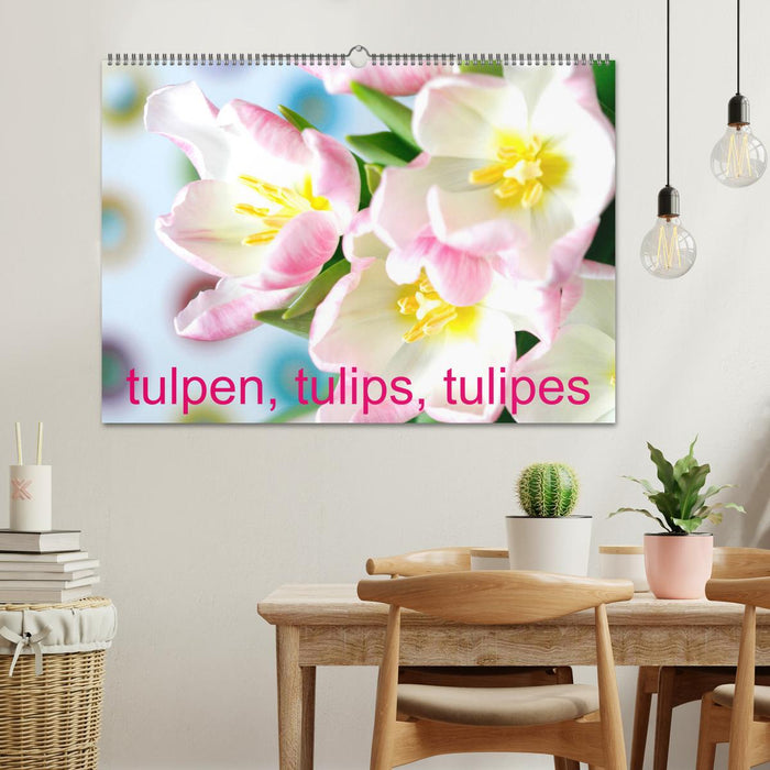 Tulpen, Tulips, Tulipes (CALVENDO Wandkalender 2025)