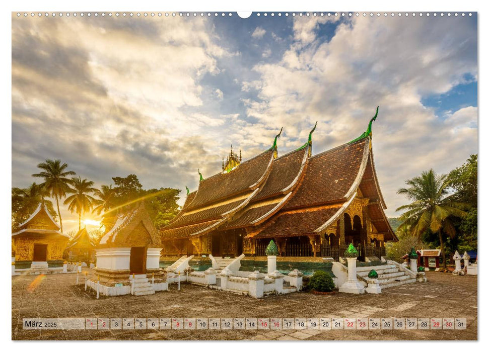 Laos - An den Ufern des Mekong (CALVENDO Premium Wandkalender 2025)