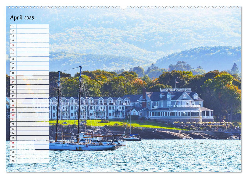 Mount Desert Island Acadia National Park und Bar Harbor (CALVENDO Premium Wandkalender 2025)