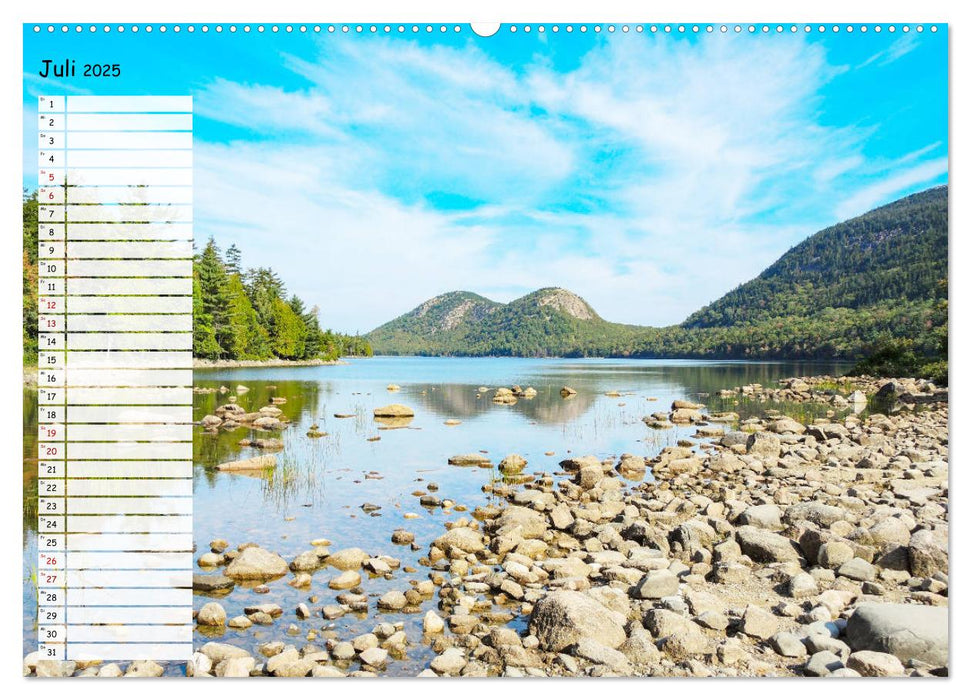 Mount Desert Island Acadia National Park und Bar Harbor (CALVENDO Premium Wandkalender 2025)