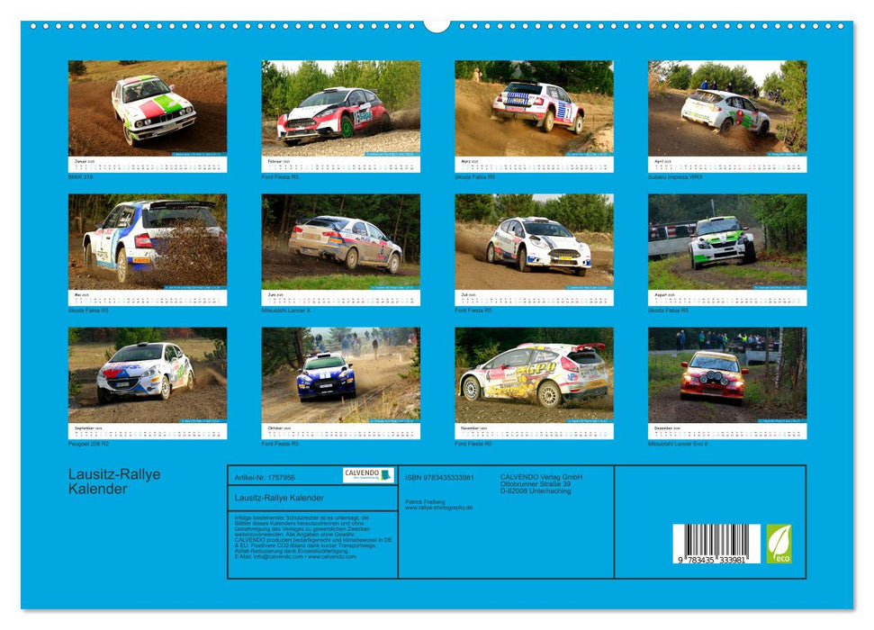 Lausitz-Rallye Kalender (CALVENDO Premium Wandkalender 2025)