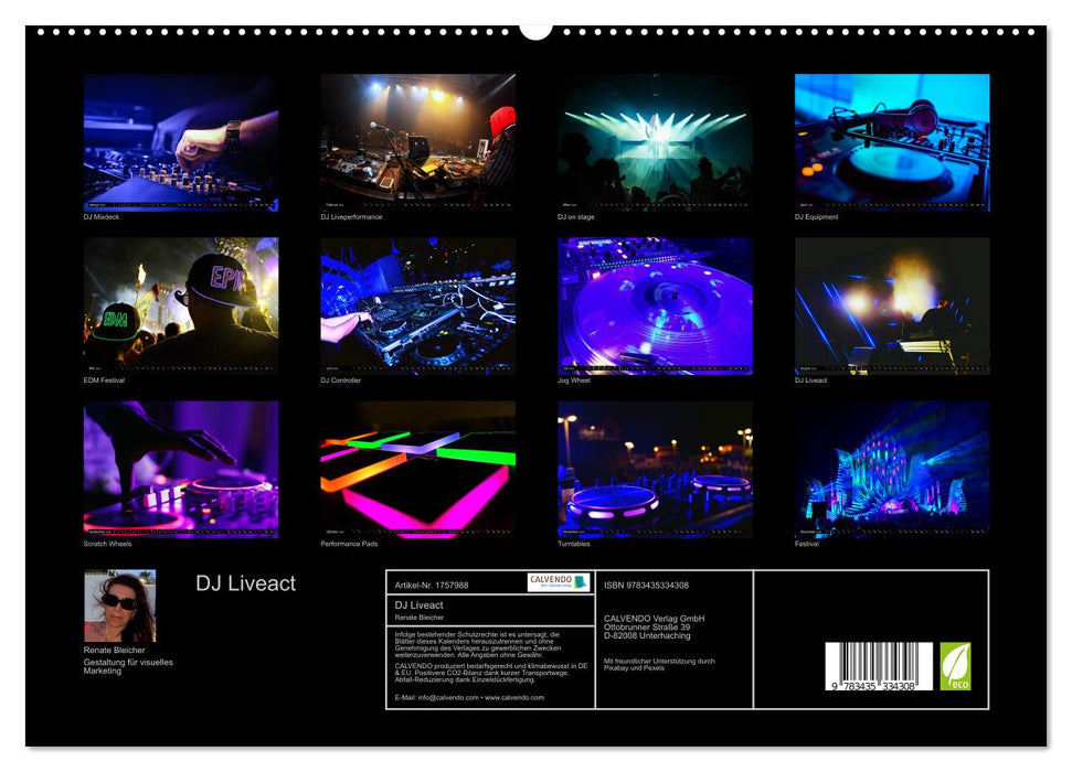 DJ Liveact (CALVENDO Premium Wandkalender 2025)