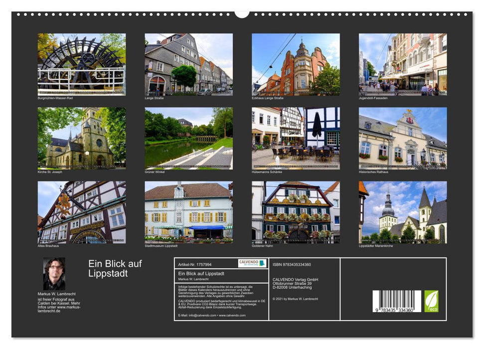 Ein Blick auf Lippstadt (CALVENDO Premium Wandkalender 2025)