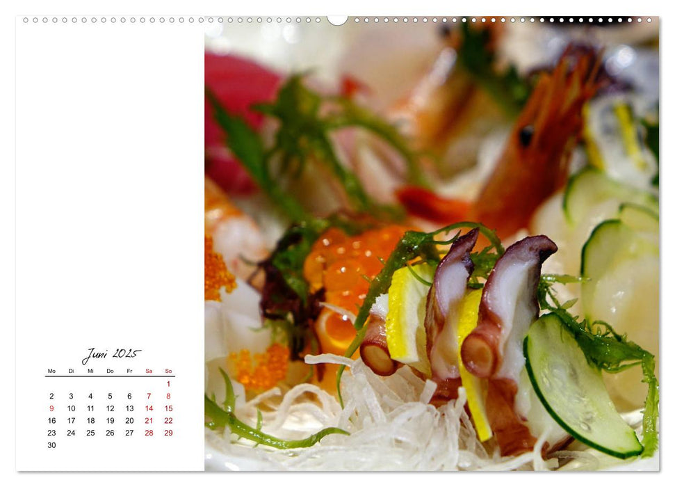 Sashimi und Sushi. Japans Köstlichkeiten (CALVENDO Premium Wandkalender 2025)