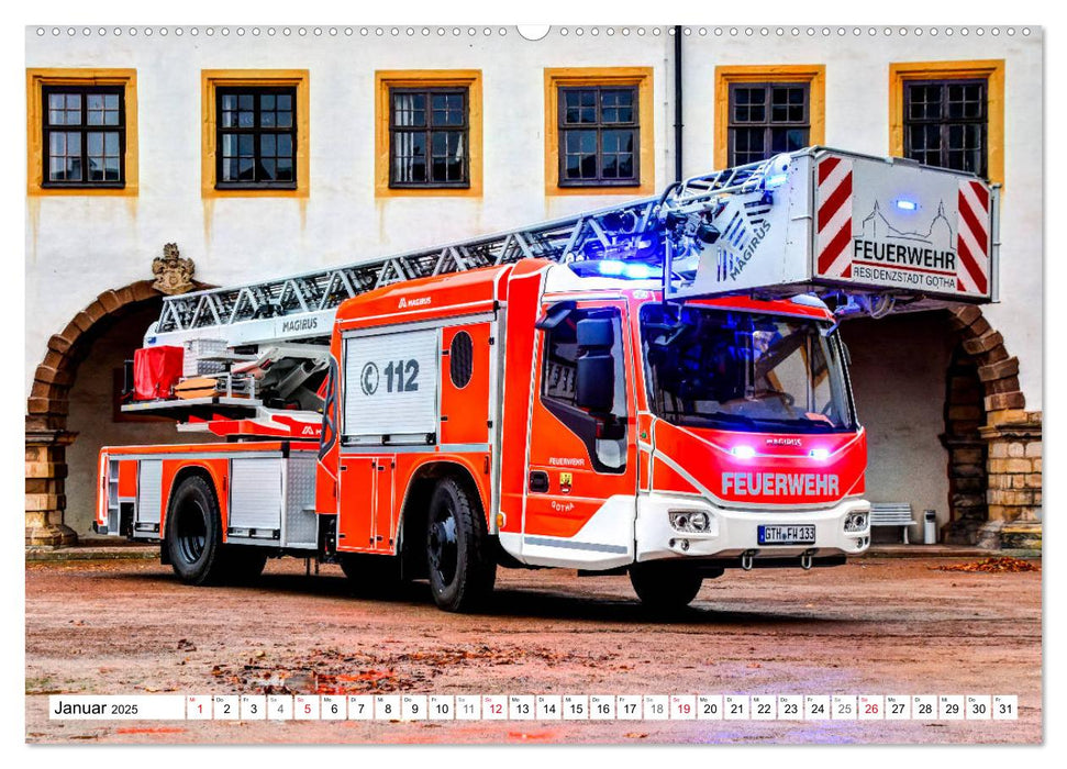 Feuerwehrfahrzeuge (CALVENDO Premium Wandkalender 2025)