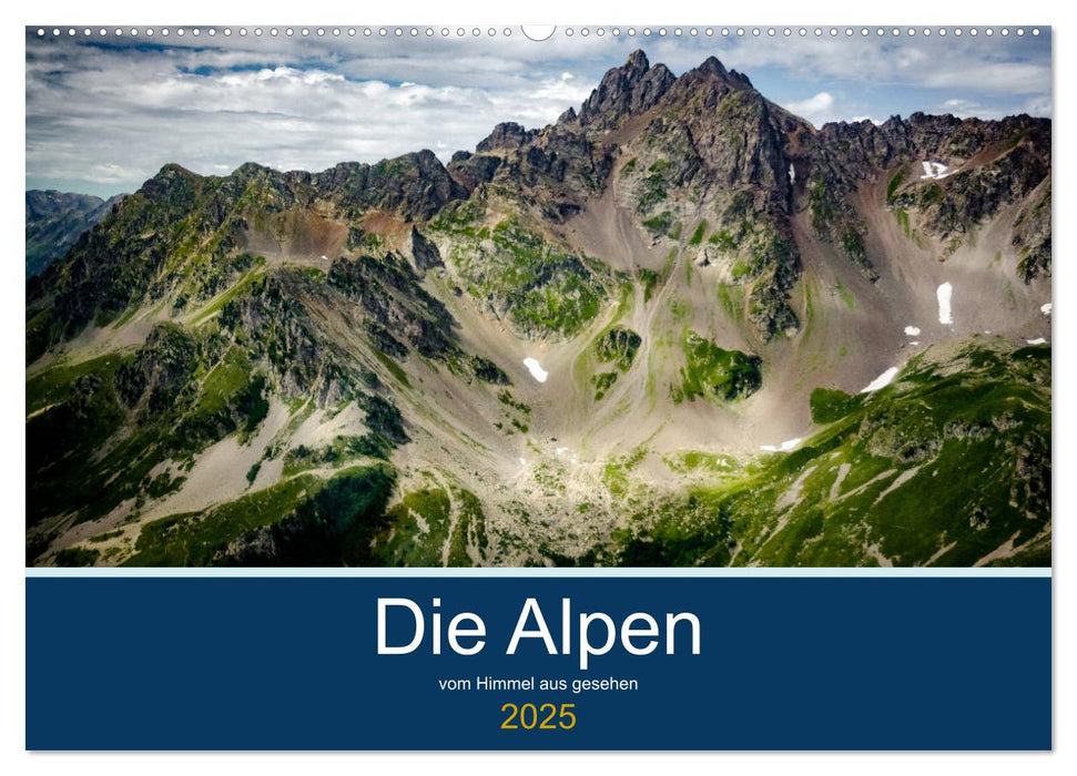 Die Alpen vom Himmel aus gesehen (CALVENDO Wandkalender 2025)