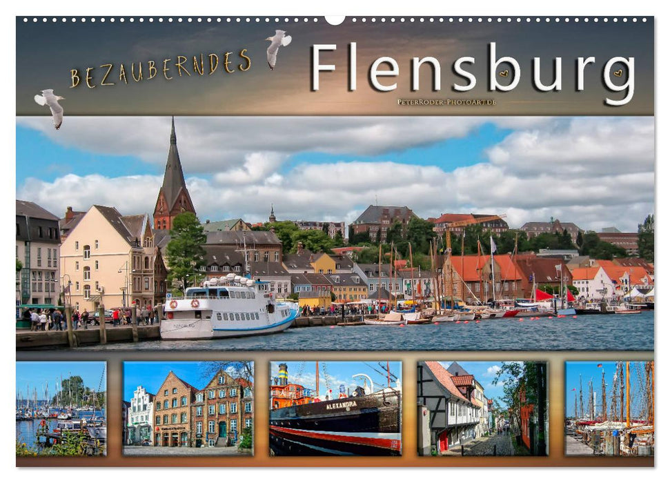 Bezauberndes Flensburg (CALVENDO Wandkalender 2025)