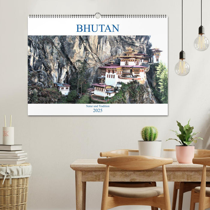 Bhutan - Natur und Tradition (CALVENDO Wandkalender 2025)