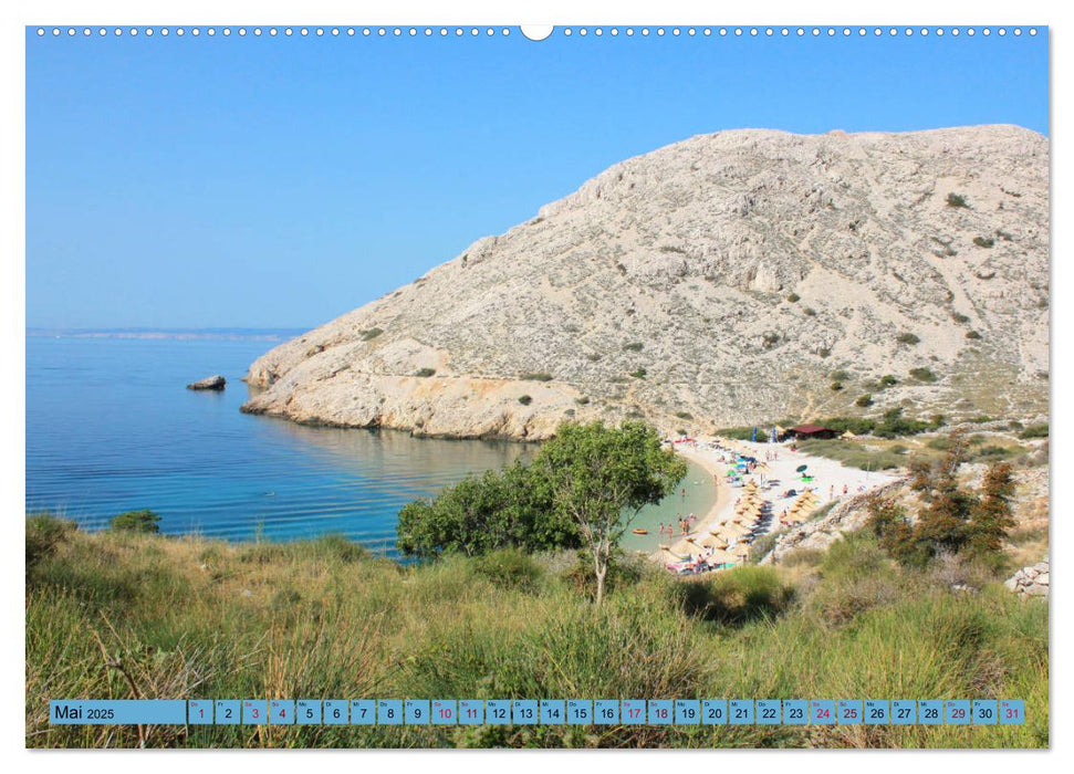 Istrien und Insel Krk - Impressionen eines kroatischen Sommers (CALVENDO Premium Wandkalender 2025)